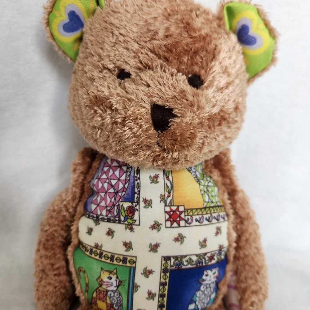 Jim Shore Boyds Bear WHISKERS Jointed Plush 2006 Cat Print‎ New NWT